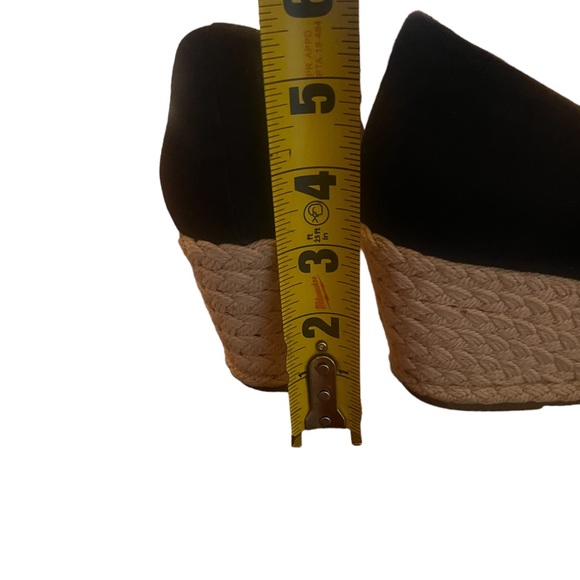 JESSICA ‘Carson’ Peep Toe Wedges size 9 Black - Picture 8 of 8